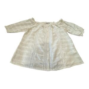 NAF NAF Cream Off-Shoulder women’s Blouse